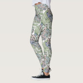 Leggings für abstrakte Blume (Links)