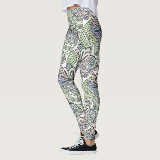Leggings für abstrakte Blume (Links)