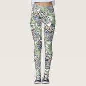Leggings für abstrakte Blume (Vorderseite)