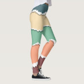 Leggings für abstrakte Farbblöcke (Rechts)