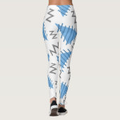 Leggings für abstrakte Memphis-Muster (Rückseite)