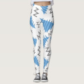 Leggings für abstrakte Memphis-Muster (Vorderseite)