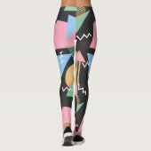 Leggings für abstrakte Memphis-Muster (Rückseite)