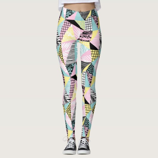 Leggings für abstrakte Muster (Vorderseite)