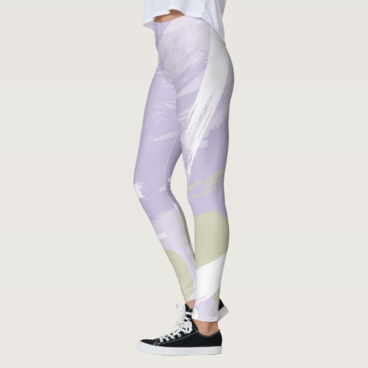 Leggings für abstrakte Pinselstriche (Links)
