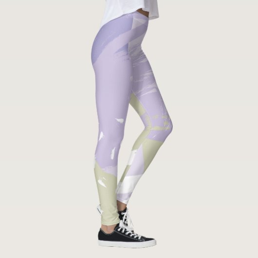 Leggings für abstrakte Pinselstriche (Rechts)