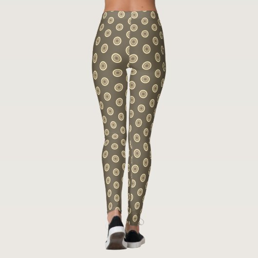 Leggings für Abstraktes Muster in der Farbkurve (Rückseite)