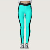 Leggings für benutzerdefinierte Leuchtmittel Blau  (Vorderseite)