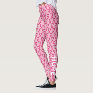 Leggings für benutzerdefinierte Wörter in Hot Pi