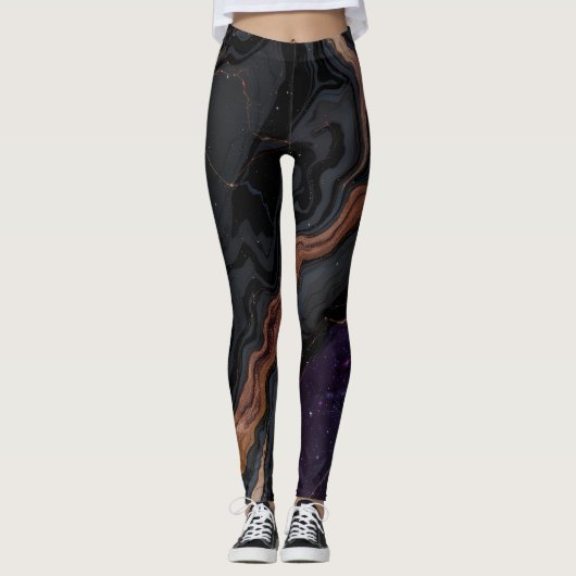 Leggings für Black Ai Design | Stylish Trendy Yoga (Vorderseite)