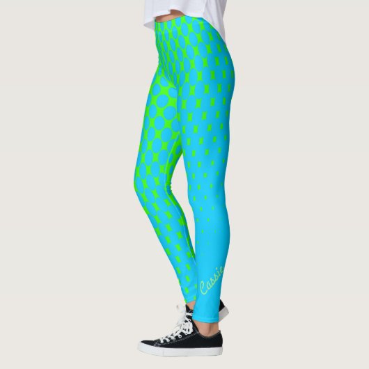 Leggings für blaue bis grüne Farbmuster (Links)