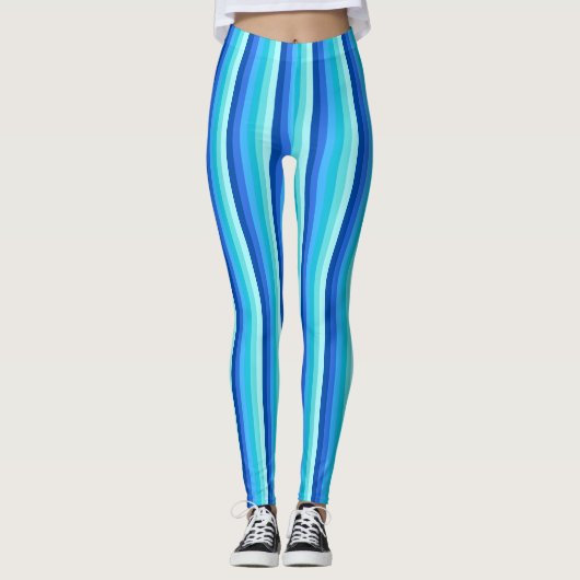 Leggings für blaue Streifen (Vorderseite)