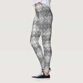 Leggings für blaue und graue Polka-Dots (Links)