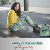 Leggings für blaugrüne Muster