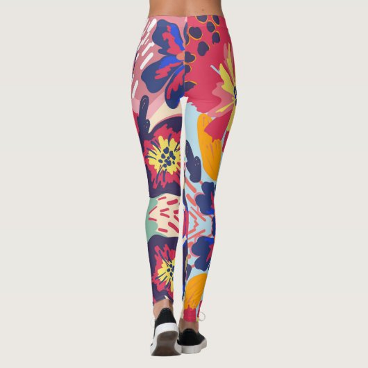 Leggings für Blumendesign (Rückseite)