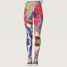 Leggings für Blumendesign
