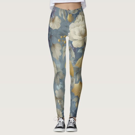 Leggings für Blumendruck (Vorderseite)