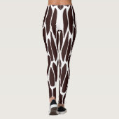 Leggings für braune und weiße Giraffen (Rückseite)