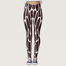 Leggings für braune und weiße Giraffen