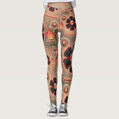 Leggings für coole Steampunk-Muster (Vorderseite)