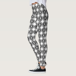 Leggings für das Bitcoin-gekränkte Schwarze Coin-L