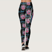 Leggings für das rosa Musikmonster (Rückseite)