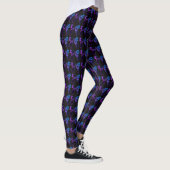 Leggings für das Schwarze Bow Muster für Mädchen (Rechts)