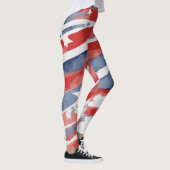 Leggings für die abstrakte Wasserfarbenflagge für  (Rechts)
