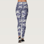 Leggings für die Designer von Blue und White Bunny (Rückseite)
