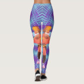 Leggings für die Festigkeit von lila Kriegsfahrzeu (Rückseite)