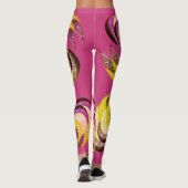 Leggings für die Fun Swirl-Gestaltung - Rosa (Rückseite)