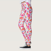 Leggings für die Gestaltung rosa, orangefarbener u (Links)