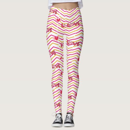 Leggings für die Liebe von Frauen (Vorderseite)