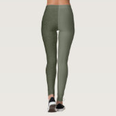 Leggings für die Moosgrüne Teilung (Matte + Grain) (Rückseite)
