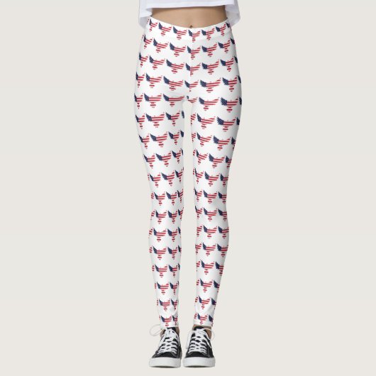 Leggings für die Schmetterlingsflagge der USA mit (Vorderseite)