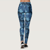 Leggings für die tropische Blume von Navy Denim (Rückseite)