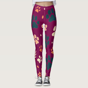 Leggings für die Wiedergabe von Paw   Niedliche Hu