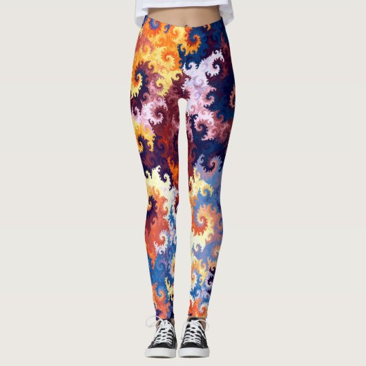 Leggings für dunkle Blume (Vorderseite)