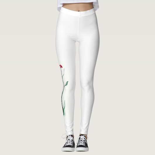 Leggings für einfache Blume (Vorderseite)