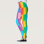 Leggings für Farbblöcke in Regenbogenschritten - f (Links)