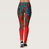 Leggings für farbiges digitales 3D-Design - perfek (Rückseite)