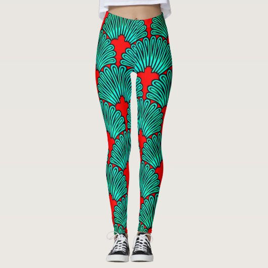 Leggings für farbiges digitales 3D-Design - perfek (Vorderseite)
