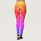 Leggings für farbiges digitales 3D-Design - perfek (Rückseite)
