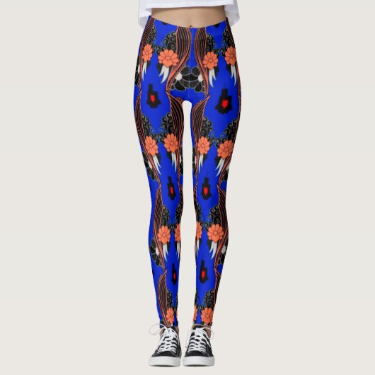 Leggings für farbiges digitales 3D-Design - perfek (Vorderseite)