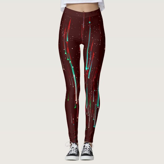 Leggings für farbiges digitales 3D-Design - perfek (Vorderseite)
