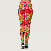 Leggings für farbiges digitales 3D-Design - PerfLe (Rückseite)