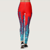 Leggings für farbiges digitales 3D-Design - PerfLe (Rückseite)