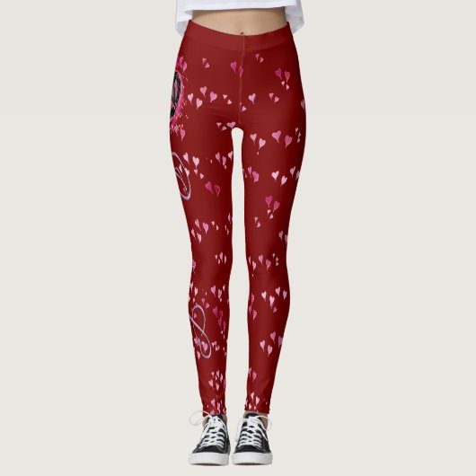 Leggings für Frieden und Liebe (Vorderseite)