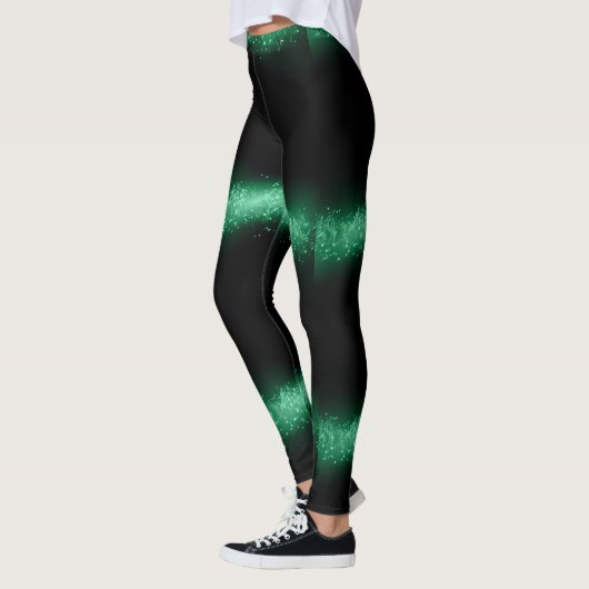 Leggings für funkelnd grünes Design (Links)