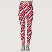Leggings für Funky Colorful Lines Stripes (Vorderseite)